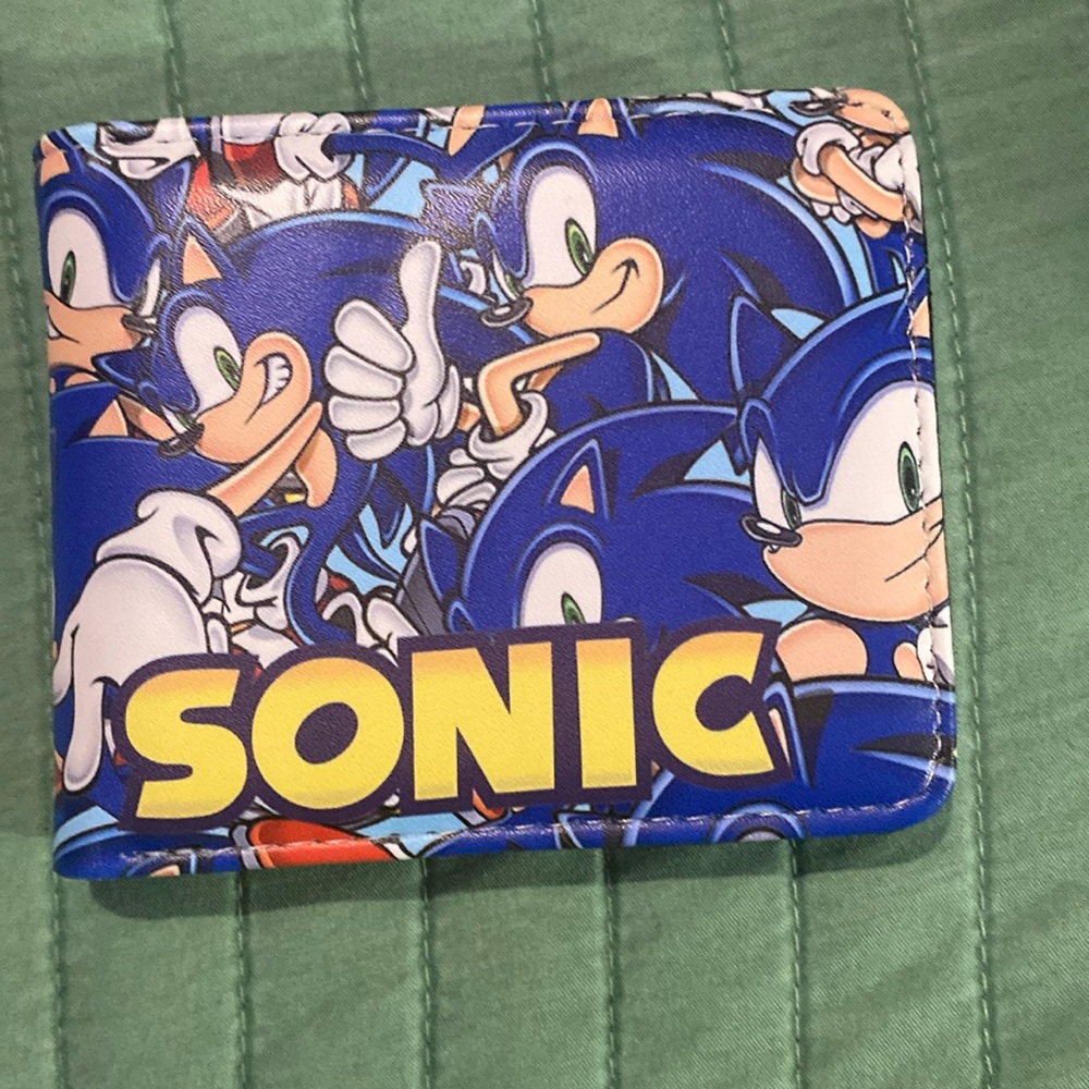 Cartoon character Sonic bi-fold Wallet